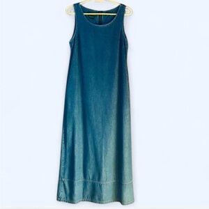 Vintage denim Laura Ashley Midi Dress